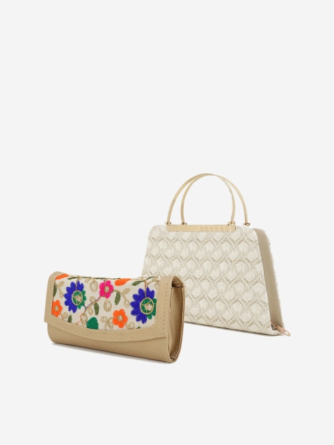 

Element Cart Set of 2 Beige Printed Printed Purse Clutches