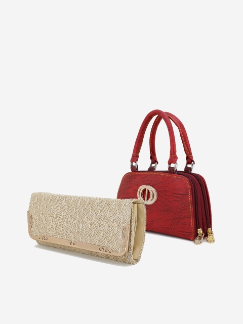 

Element Cart Pack Of 2 Textured Purse Clutches, Beige