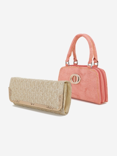 

Element Cart Pack Of 2 Textured Purse Clutches, Beige