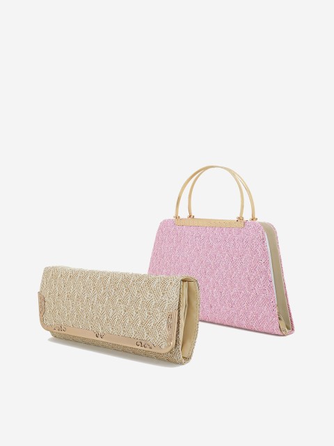 

Element Cart Set Of 2 Embellished Purse Clutch, Beige