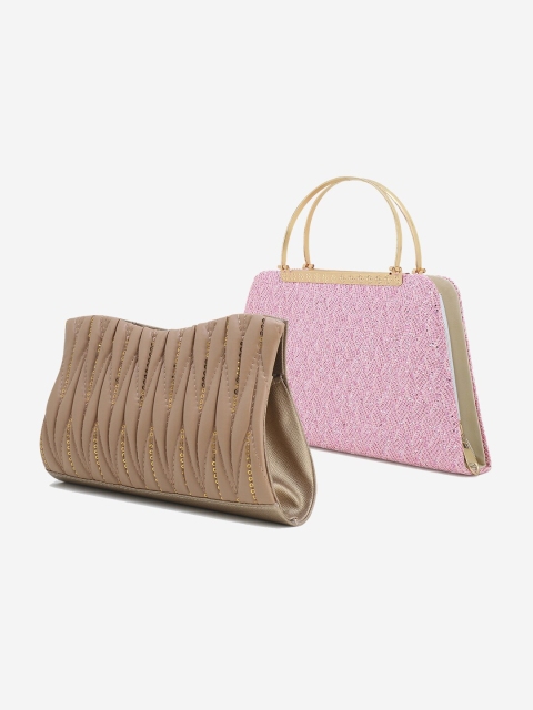 

Element Cart Pack Of 2 Textured Purse Clutches, Pink