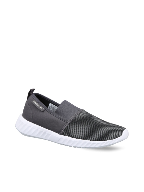 

Reebok Men Grey & White Stabilia Slip On Running Shoes