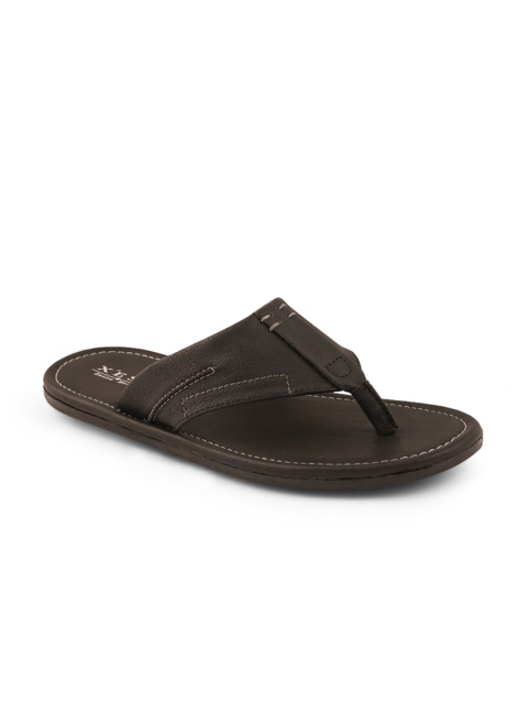 

XESS by iD Men Black Solid Thong Flip-Flops