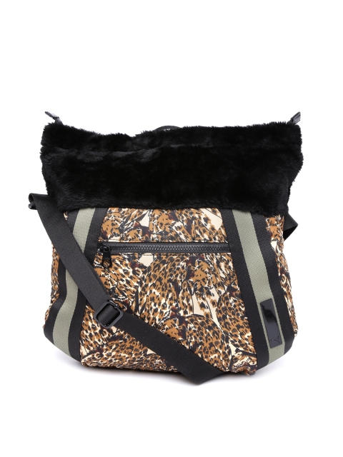 

PUMA Brown Animal Print Sling Bag