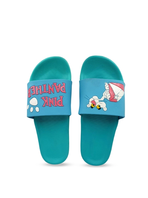 

Pampy Angel Women Blue & Green Printed Water Resistant Sliders