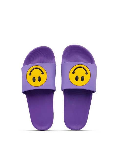 

Pampy Angel Women Purple & Yellow Printed Water Resistant Sliders