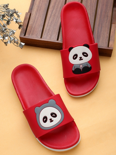 

Pampy Angel Women Red & White Printed Water Resistant Sliders