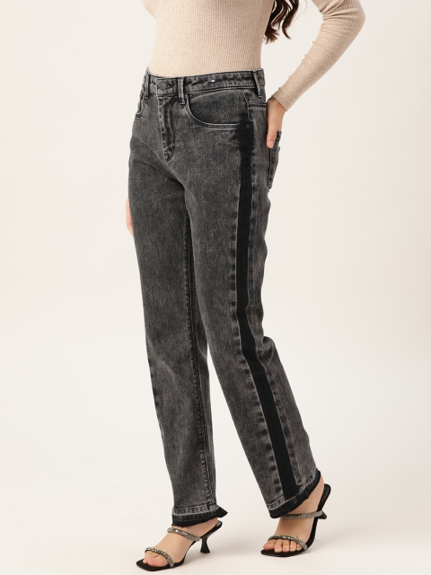 

Moda Rapido Women Charcoal Grey Heavy Fade Stretchable Jeans