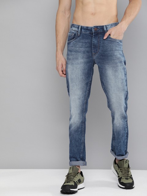 

HERE&NOW Men Blue Slim Fit Heavy Fade Stretchable Jeans