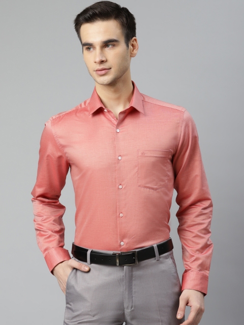 

Arrow Men Red Pure Cotton Slim Fit Solid Formal Shirt