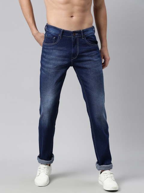 

HERE&NOW Men Blue Slim Fit Heavy Fade Stretchable Jeans