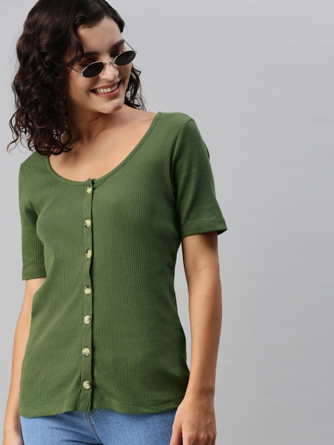 

HERE&NOW Green Regular Top