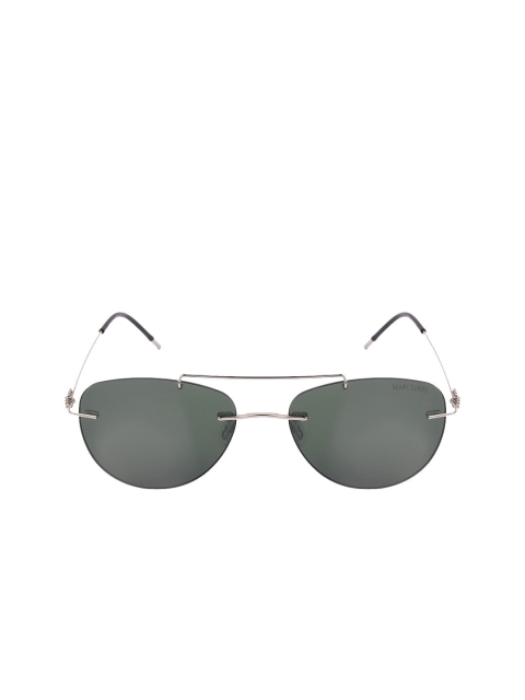 

MARC LOUIS Unisex Green Aviator Sunglasses with UV Protected Lens S6046-C3
