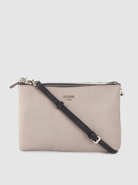

GUESS Taupe Structured Sling Bag