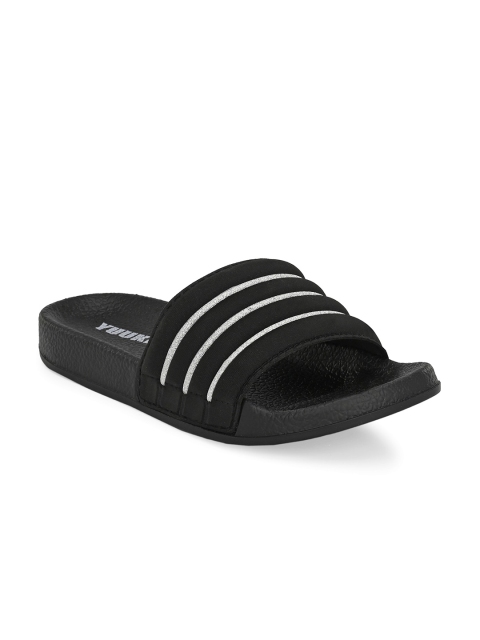 

Yuuki Women Black & White Striped Sliders