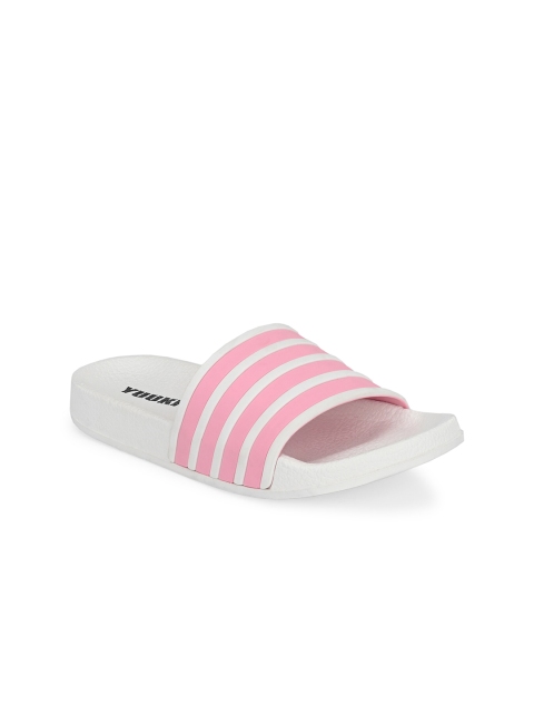 

Yuuki Women Pink & White Striped Sliders