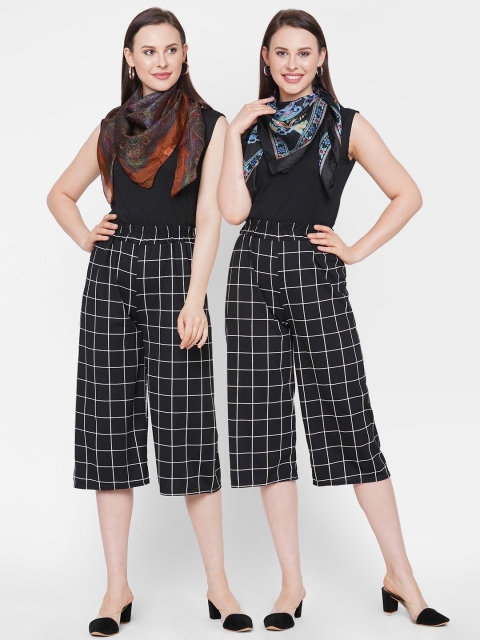 

Get Wrapped Pack of 2 Women Multicoloured Printed Silk Scarf, Multi