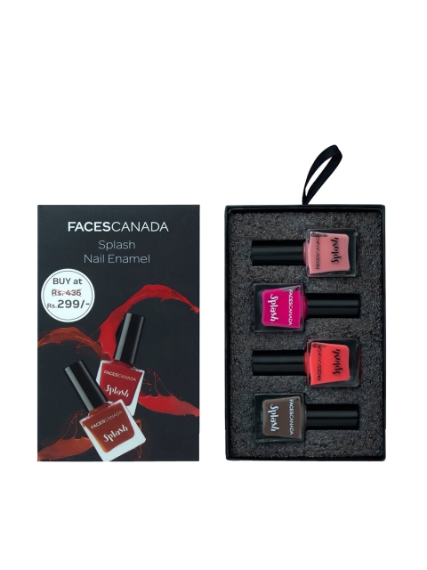 

FACES CANADA Pack of 4 Splash Nail Enamel Combo, Multi