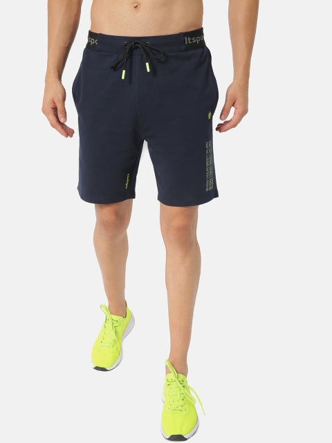 

Cultsport Men Navy Blue Printed Regular Fit Sports Shorts