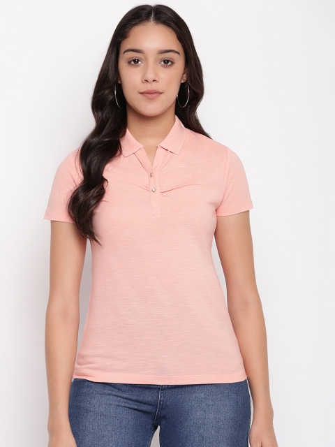 

Miss Grace Peach-Coloured Pure Cotton Regular Top
