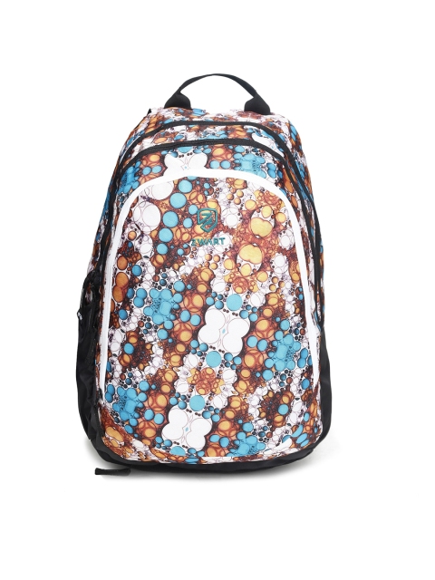 

Zwart Unisex White & Blue Graphic Backpacks