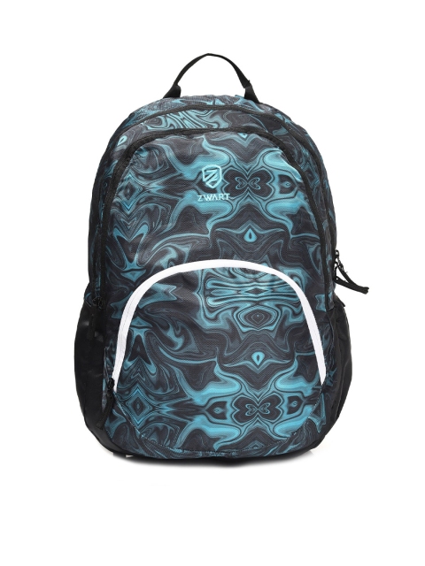 

Zwart Unisex Sea Green Graphic Backpack