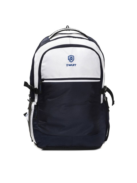 

Zwart Unisex Navy Blue & White Colourblocked Backpacks
