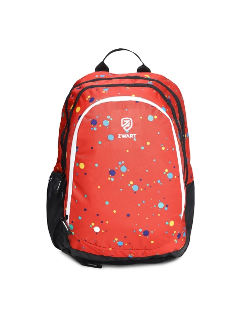 

Zwart Unisex Red & Black Graphic Backpacks
