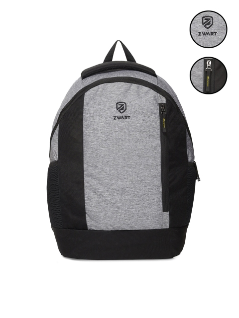 

Zwart Unisex Grey & Black Colourblocked Backpacks