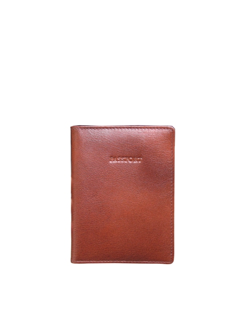 

ABYS Unisex Brown Textured Leather Passport Holder