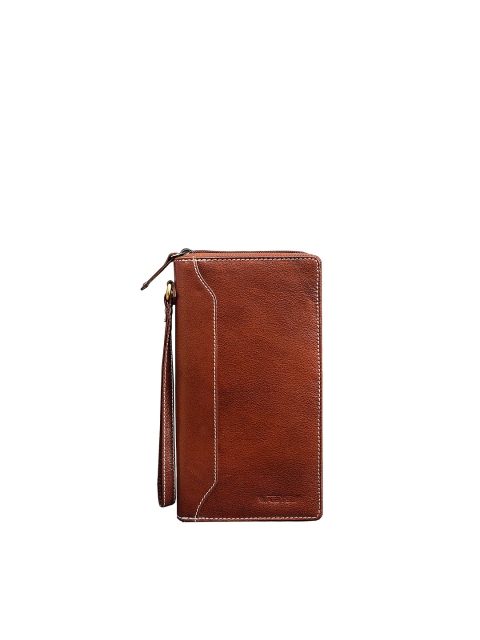 

ABYS Unisex Brown Solid Leather Passport Holder