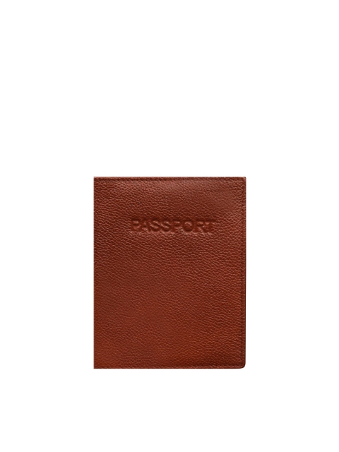 

ABYS Unisex Brown Textured Leather Passport Holder