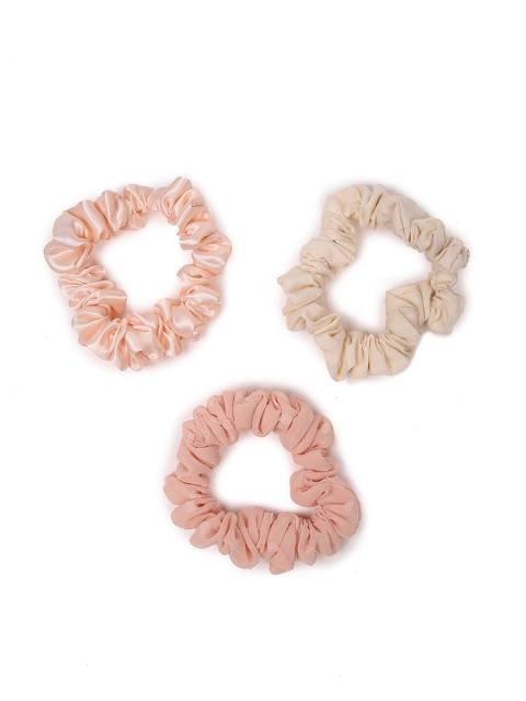 

FOREVER 21 Set of 3 Ruched Hair Tie, Cream