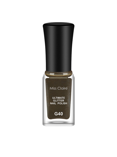 

Miss Claire Ultimate Glitter Nail Polish - G40, Olive