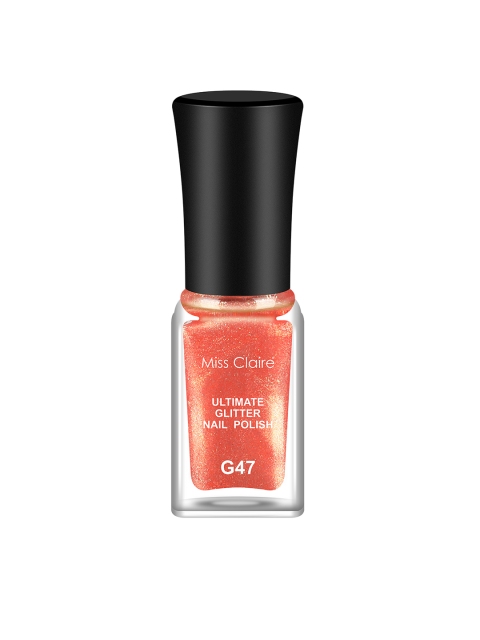 

Miss Claire Ultimate Glitter Nail Polish - G47, Orange