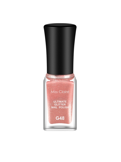 

Miss Claire Ultimate Glitter Nail Polish - G48, Peach