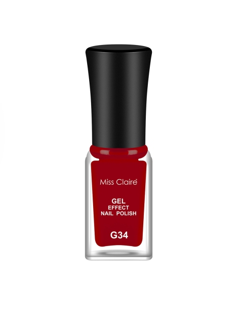 

Miss Claire Gel Effect Chip Resistant Nail Polish G34, Red