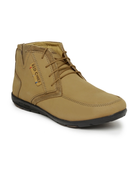 

Red Chief Men Brown Mid-Top Suede Boots