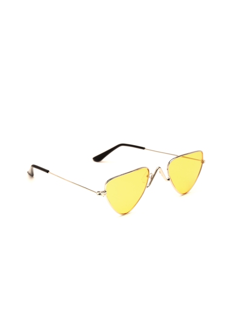 

FUZOKU Men Yellow Lens & Gold-Toned Other Sunglasses FZKSS2020SG0162