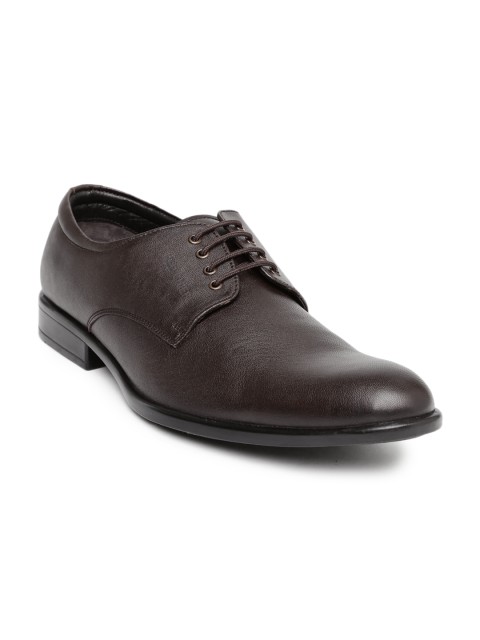 

Red Chief Men Brown Leather Semiformal Shoes