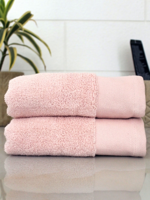 

AVI Living Blush Pink Set of 2 Solid Ultra-Soft Zero Twist Hand Towels