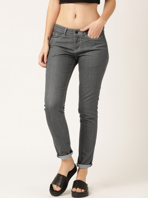 

ETHER Grey Stretch Skinny Fit Stretchable Jeans