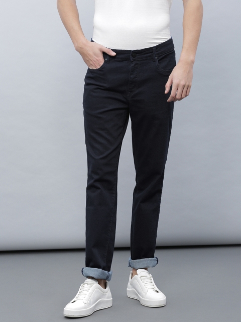 

ether Men Navy Skinny Fit Thermolite Stretchable Jeans, Navy blue
