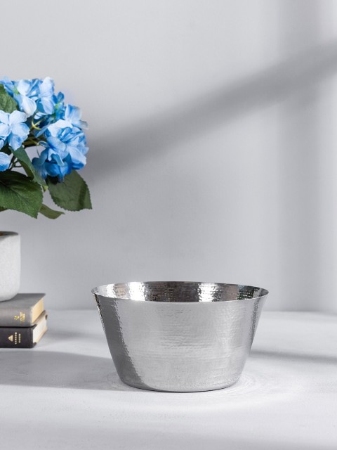 

Pure Home and Living Silver-Toned Stainless Steel Bowl