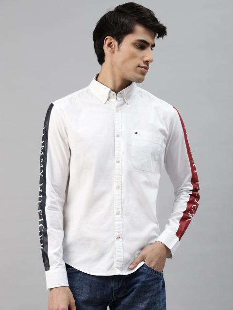 

Tommy Hilfiger Men White Slim Fit Casual Shirt