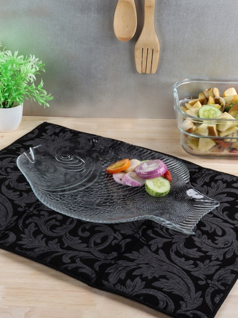 

INCRIZMA Transparent Textured Large Fish Plate