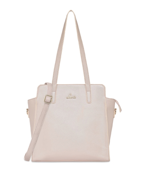 

Lavie Light Pink Saffiano Textured Swagger Shoulder Bag