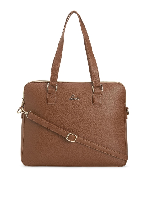 

Lavie Women Tan Brown 16 Inch Padded Laptop Bag