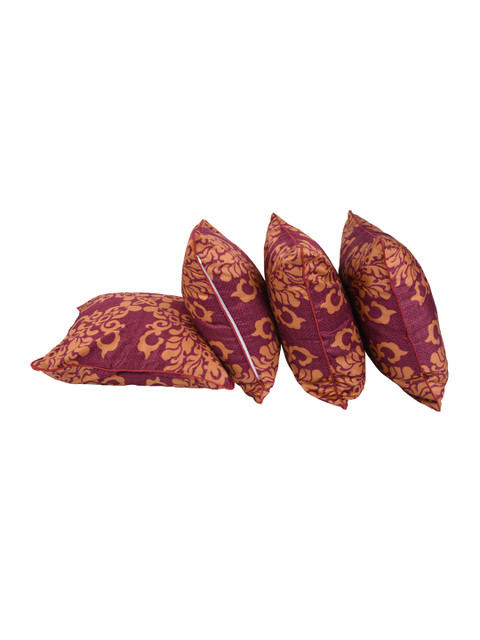 

Portico New York by Neeta Lulla Purple Set of 4 Printed 16" x 16" Square Cushion Covers