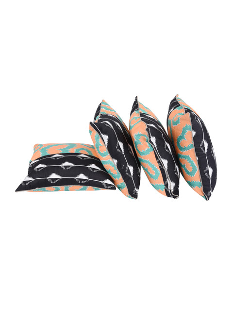 

Portico New York Multicoloured Set of 4 Printed 16" x 16" Square Cushion Covers, Multi